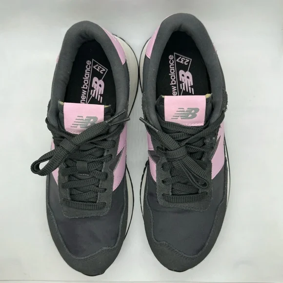 New Balance Women's 237 Lifestyle Running Shoes Grey Pink Suede Size 9 - Picture 7 of 15